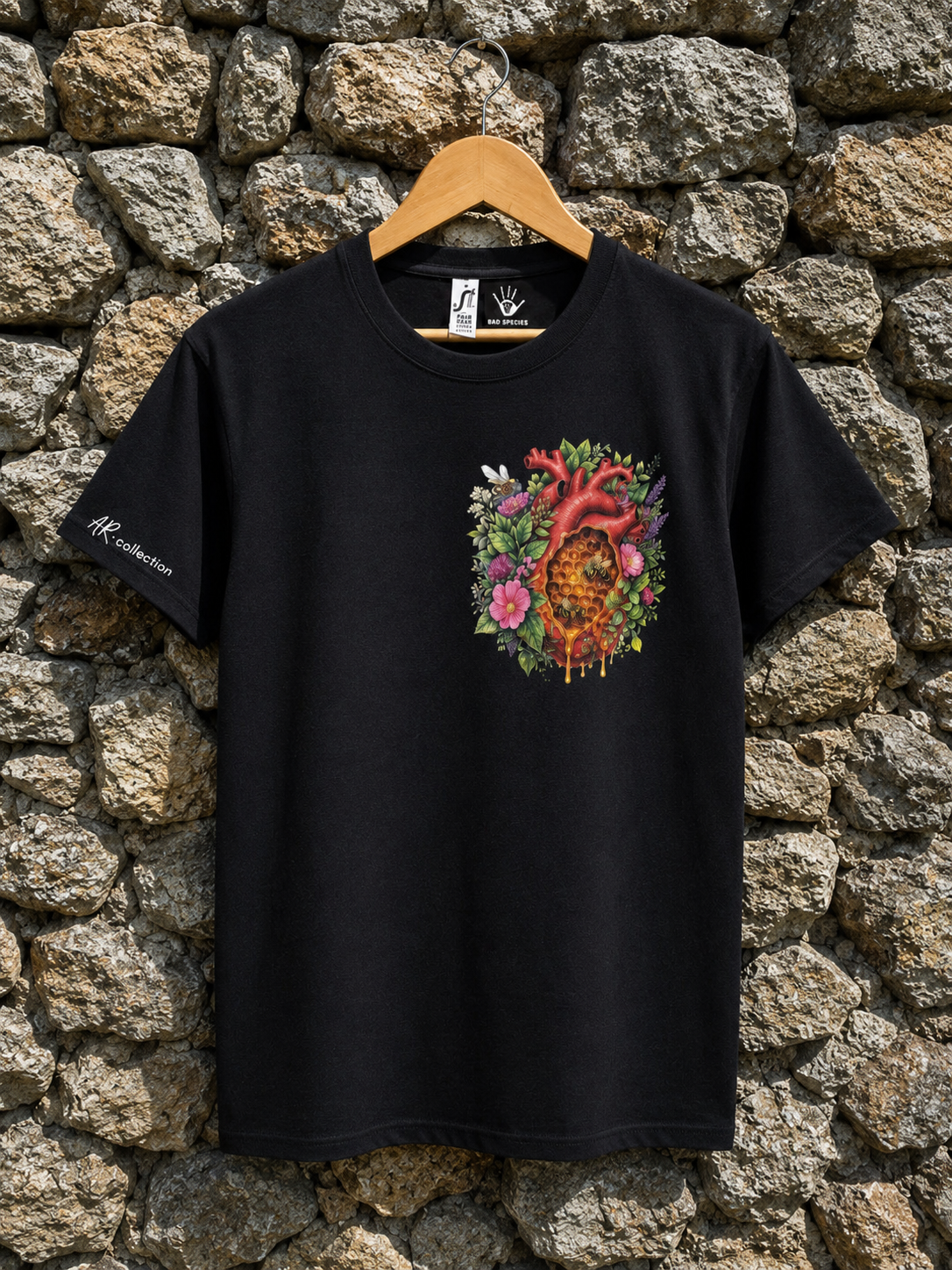 T-shirts Coeur de miel