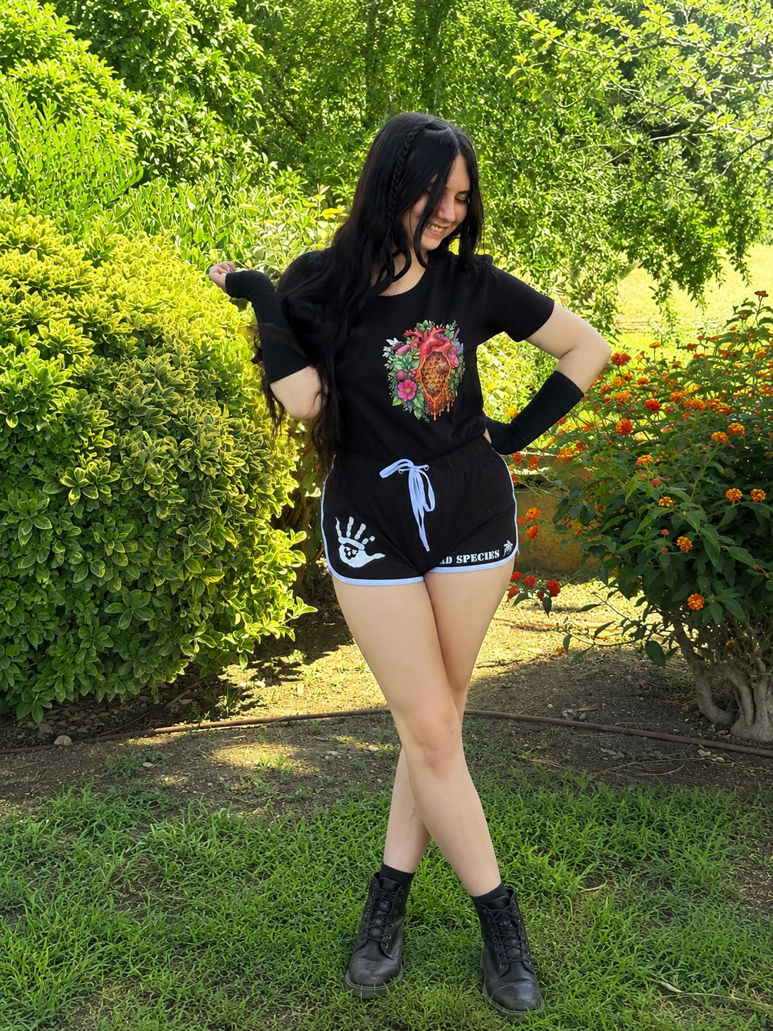Short Femme essaim noir