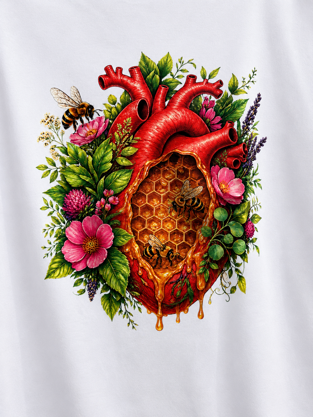 T-shirts Coeur de miel