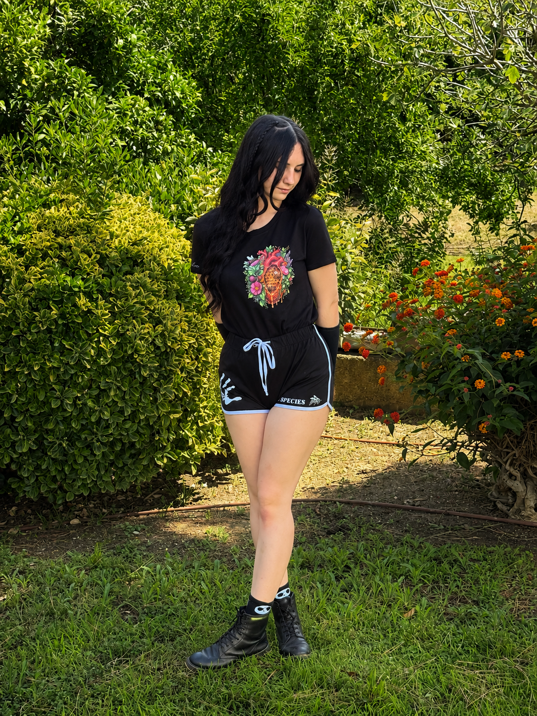 Short Femme essaim noir