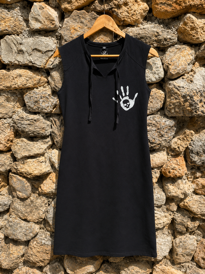 Robe alvéoles noir