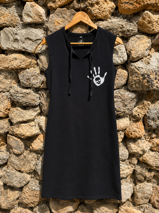 Robe alvéoles noir
