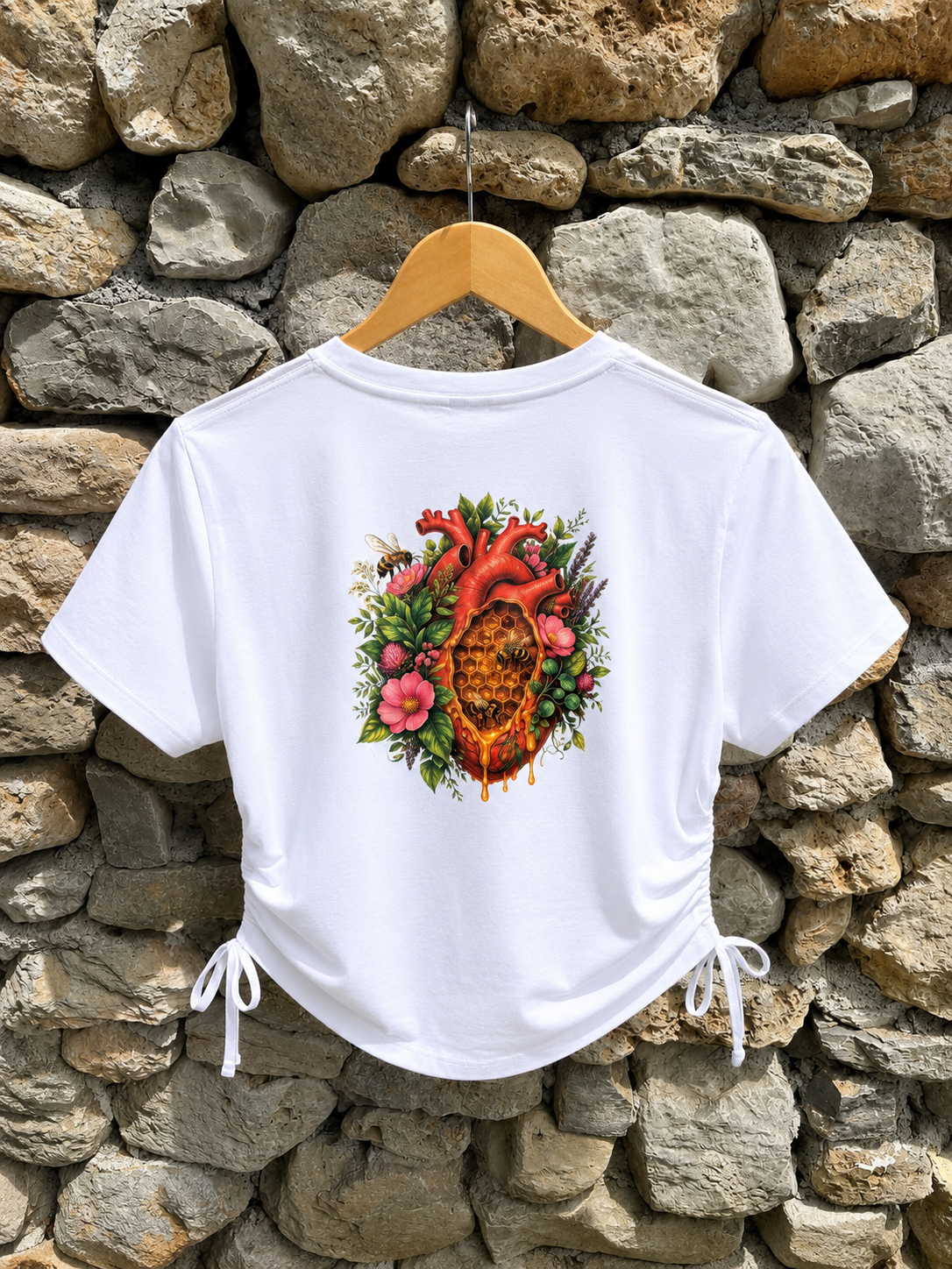 Crop-Top Cœur de miel