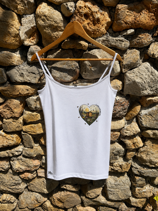 Débardeur blanc femme BEE LOVE