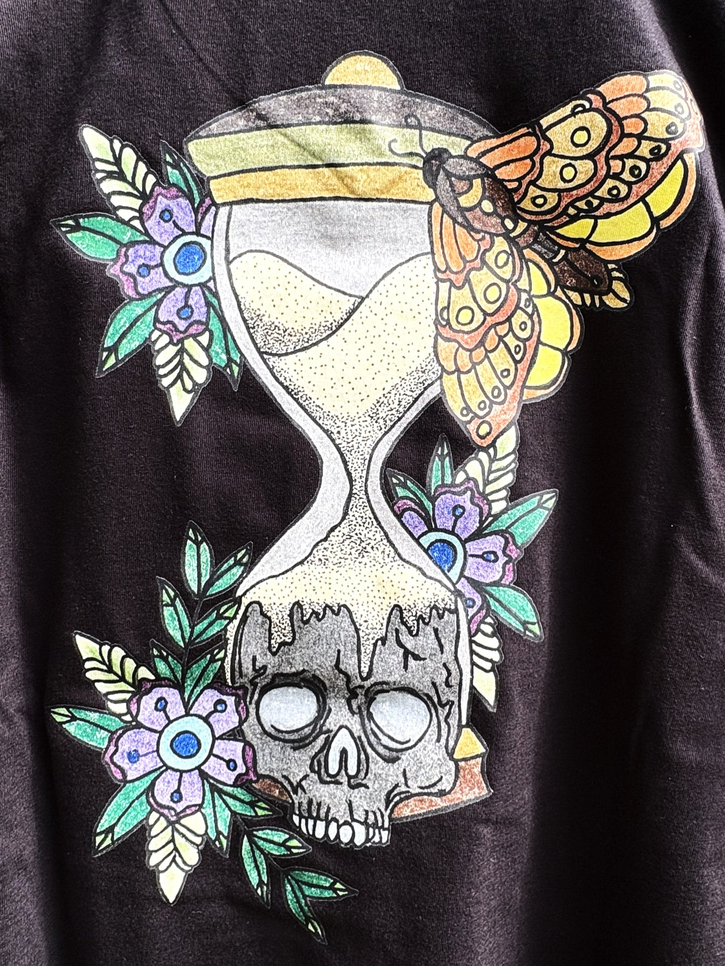 T-shirt Homme Noir manches courtes SABLIER