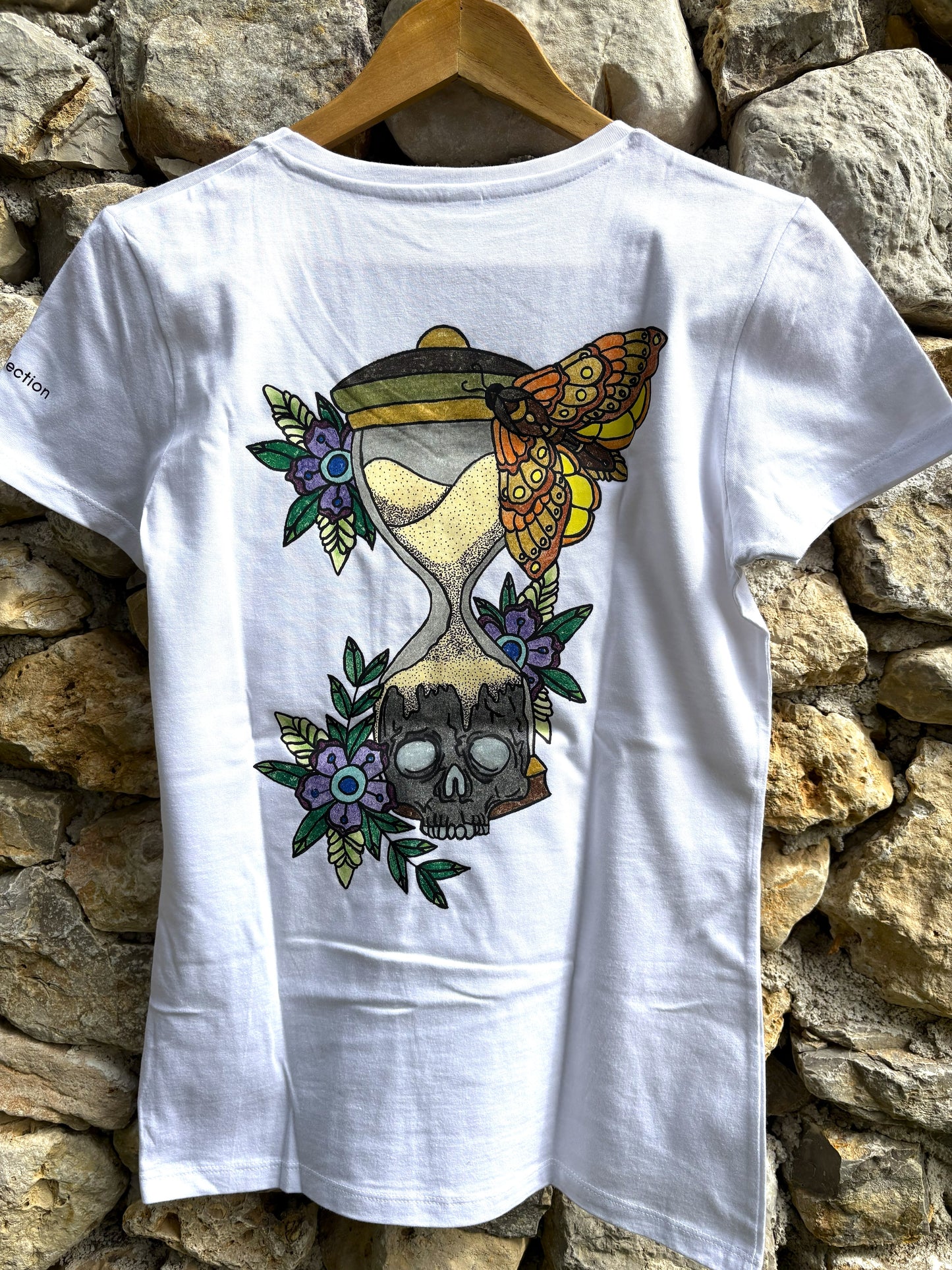 T-shirt Femme Blanc manches courtes SABLIER