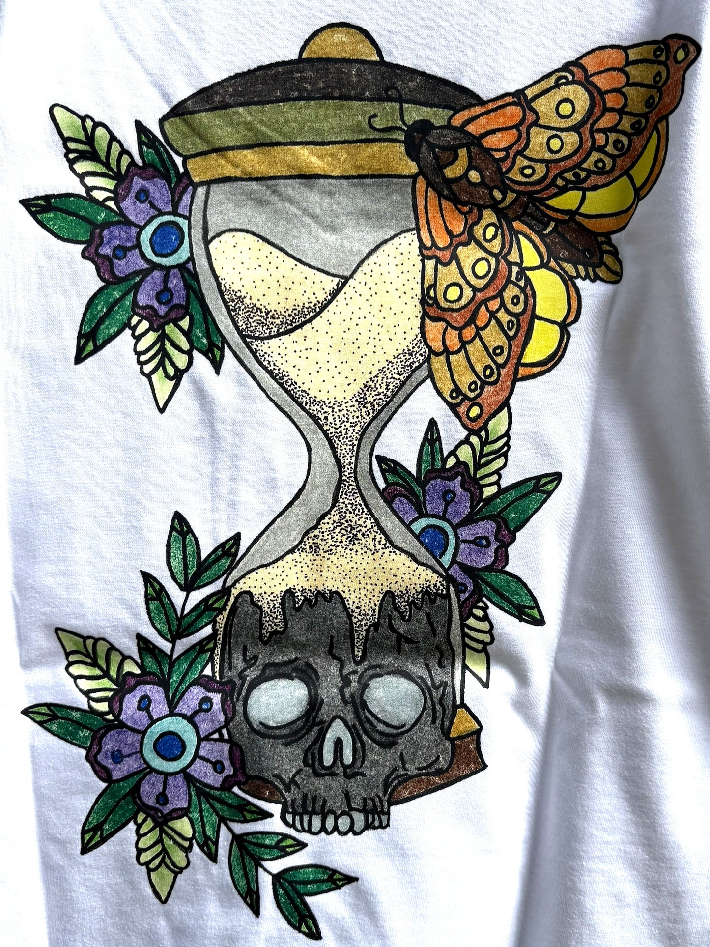 T-shirt Femme Blanc manches courtes SABLIER