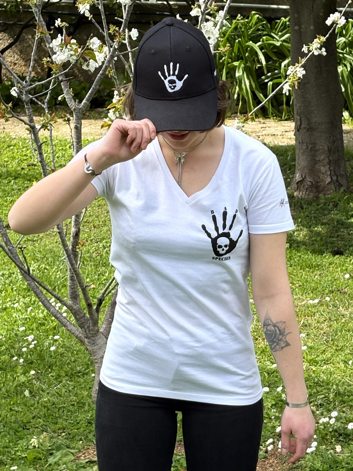 T-shirt Femme Blanc manches courtes SABLIER